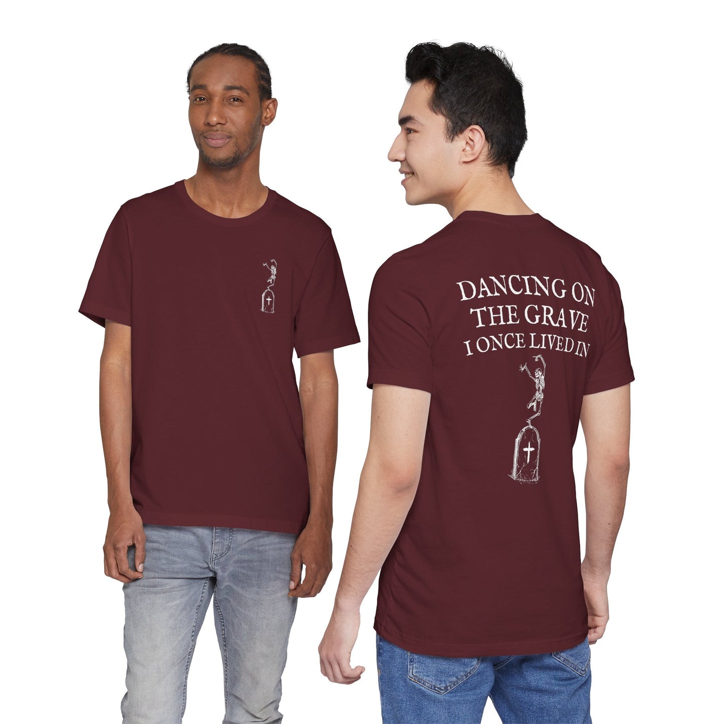 Dancing on the Grave I Once Lived In T-Shirt - Christian Resurrection Graphic Tee Unwavering Apparel