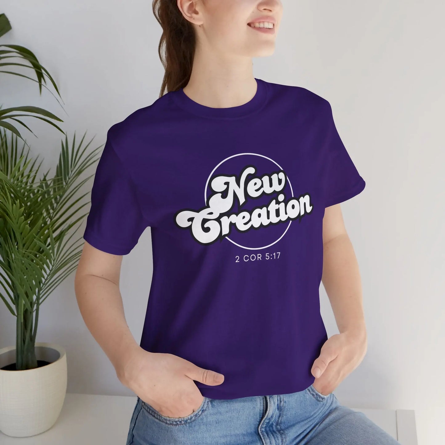 New Creation Unisex T-Shirt - 2 Corinthians 5:17 Christian Apparel Printify