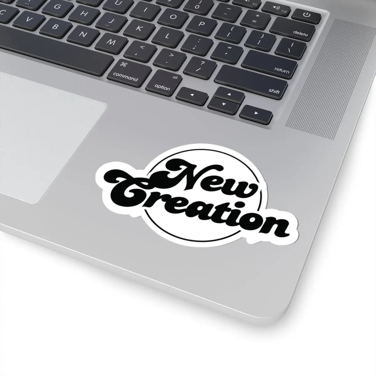 New Creation Retro Sticker - Christian Vinyl Decal for Laptops, Water Bottles, and More Printify