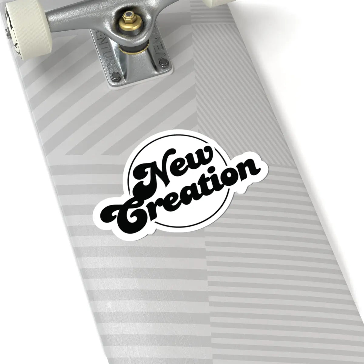 New Creation Retro Sticker - Christian Vinyl Decal for Laptops, Water Bottles, and More Printify